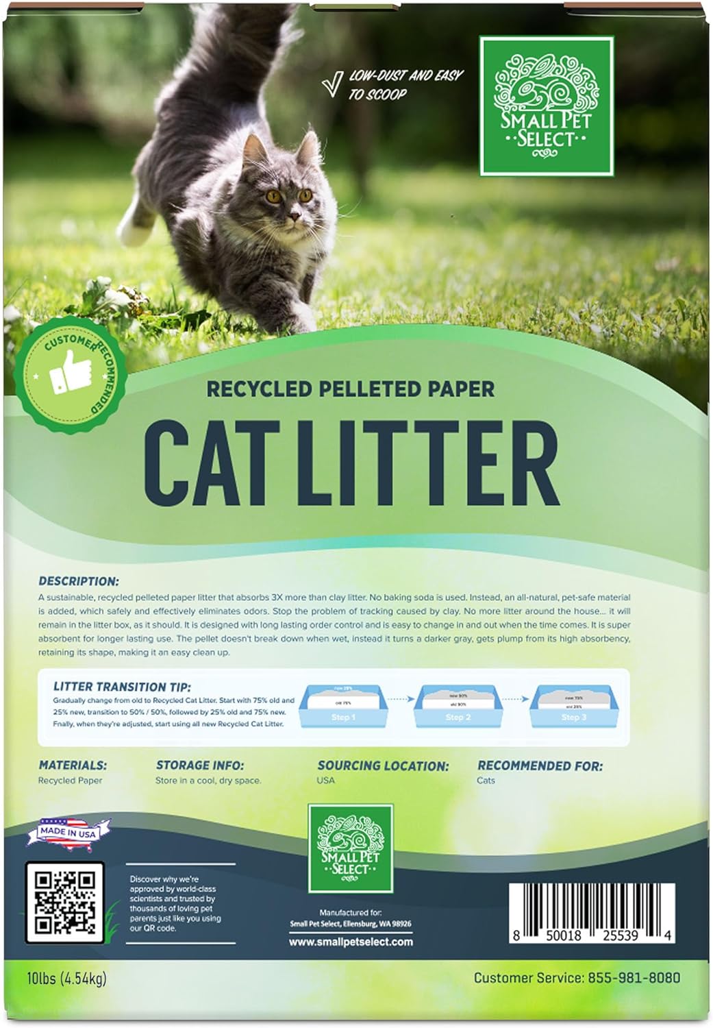 Small Pet Select-Recycled Pelleted Paper Cat Litter 10lb — product image 4