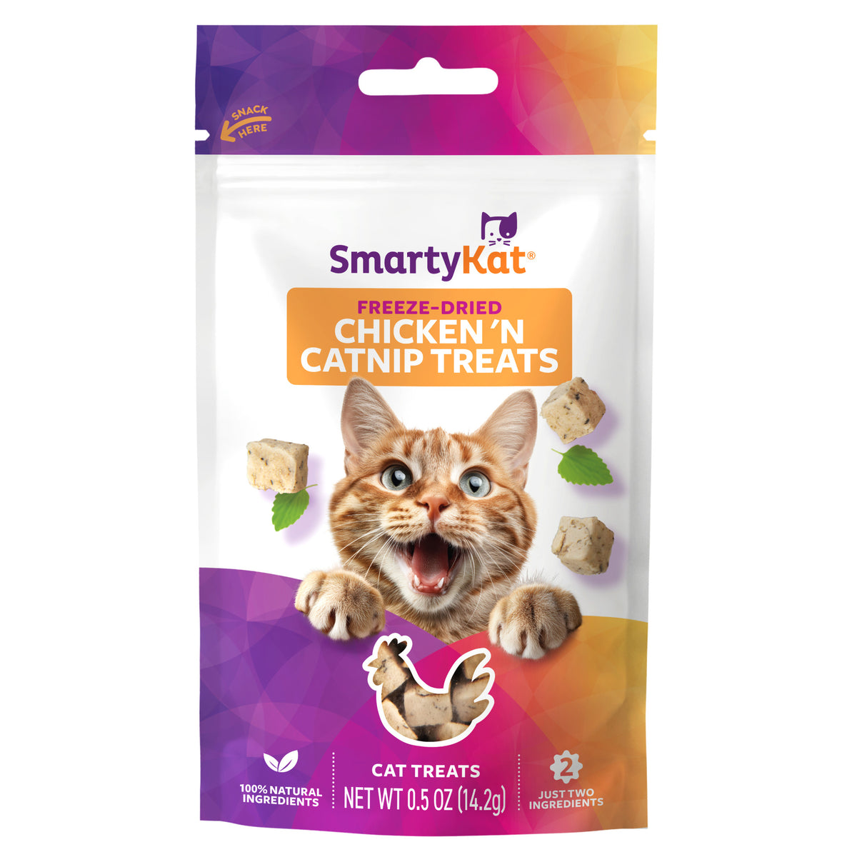 SmartyKat Freeze Dried Real Chicken & Catnip Crunchy Cube Treats for Cats, 0.5 oz Bag — product image 14