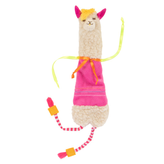 SmartyKat Leggy Llama Kicker Soft Plush Crinkle & Catnip Cat Toys