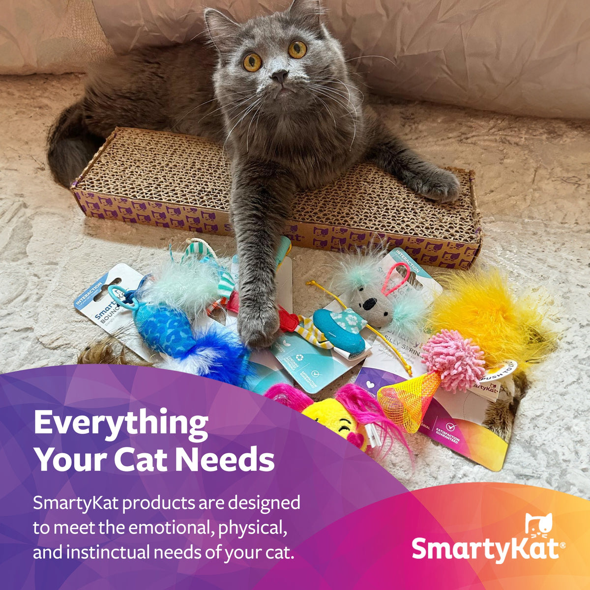 SmartyKat Track Tizzy Motion Cat Toy –Electronic Interactive Pet Toy, Blue — product image 4