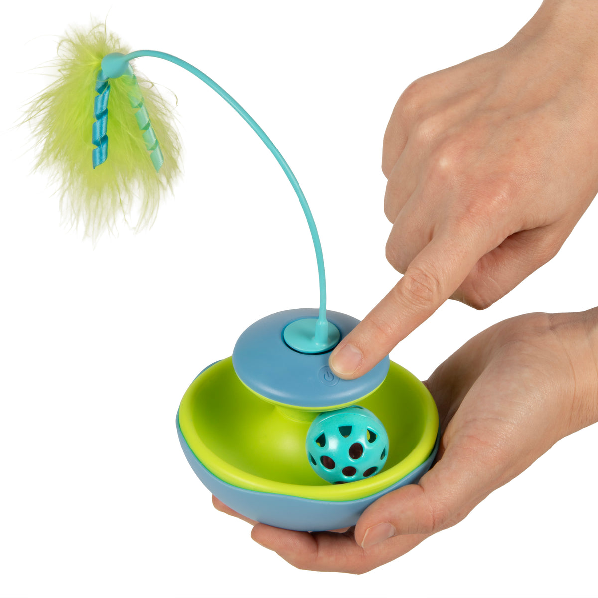 SmartyKat Track Tizzy Motion Cat Toy –Electronic Interactive Pet Toy, Blue — product image 6