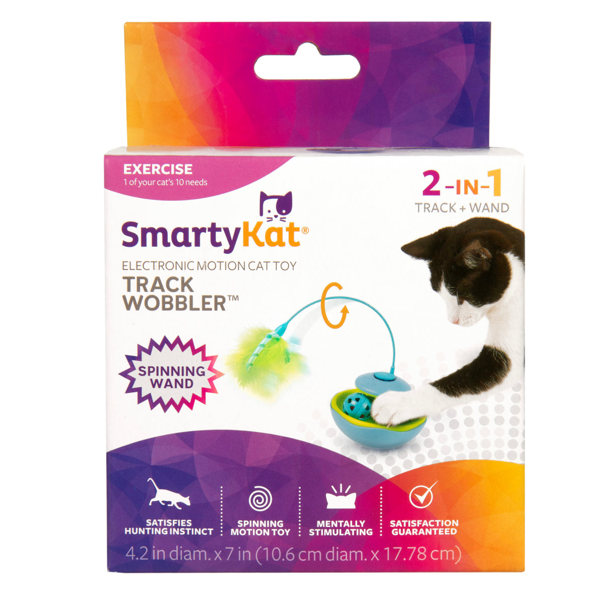 SmartyKat Track Tizzy Motion Cat Toy –Electronic Interactive Pet Toy, Blue — product image 8