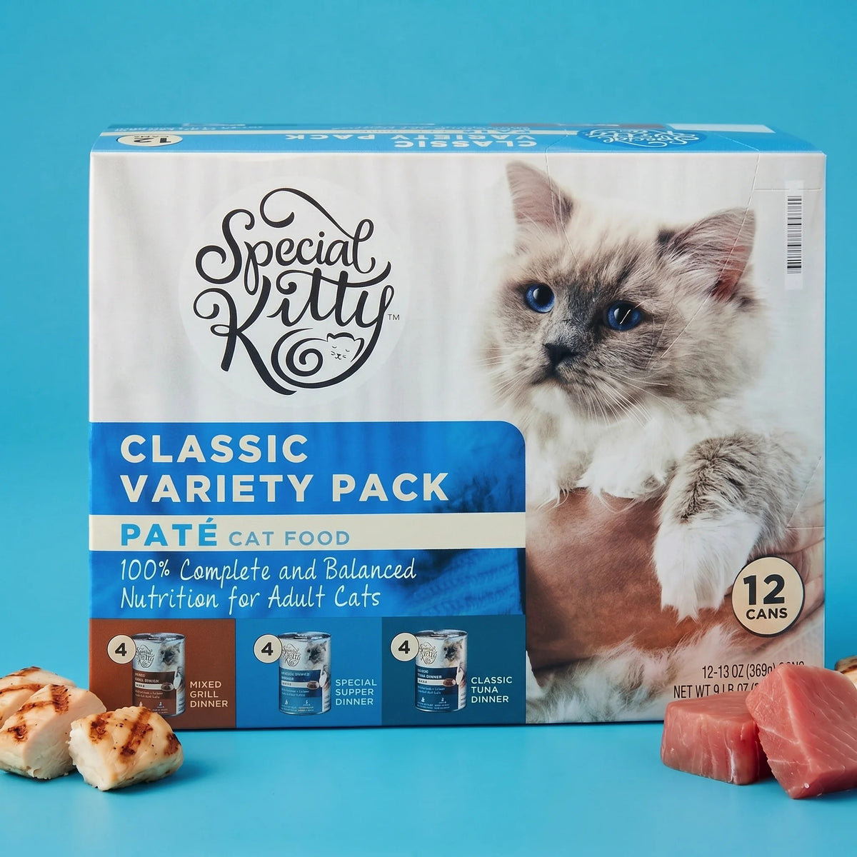 Special Kitty Classic Variety Pack Pate Cat Food, 13 oz Cans, 12 Pack — product image 7