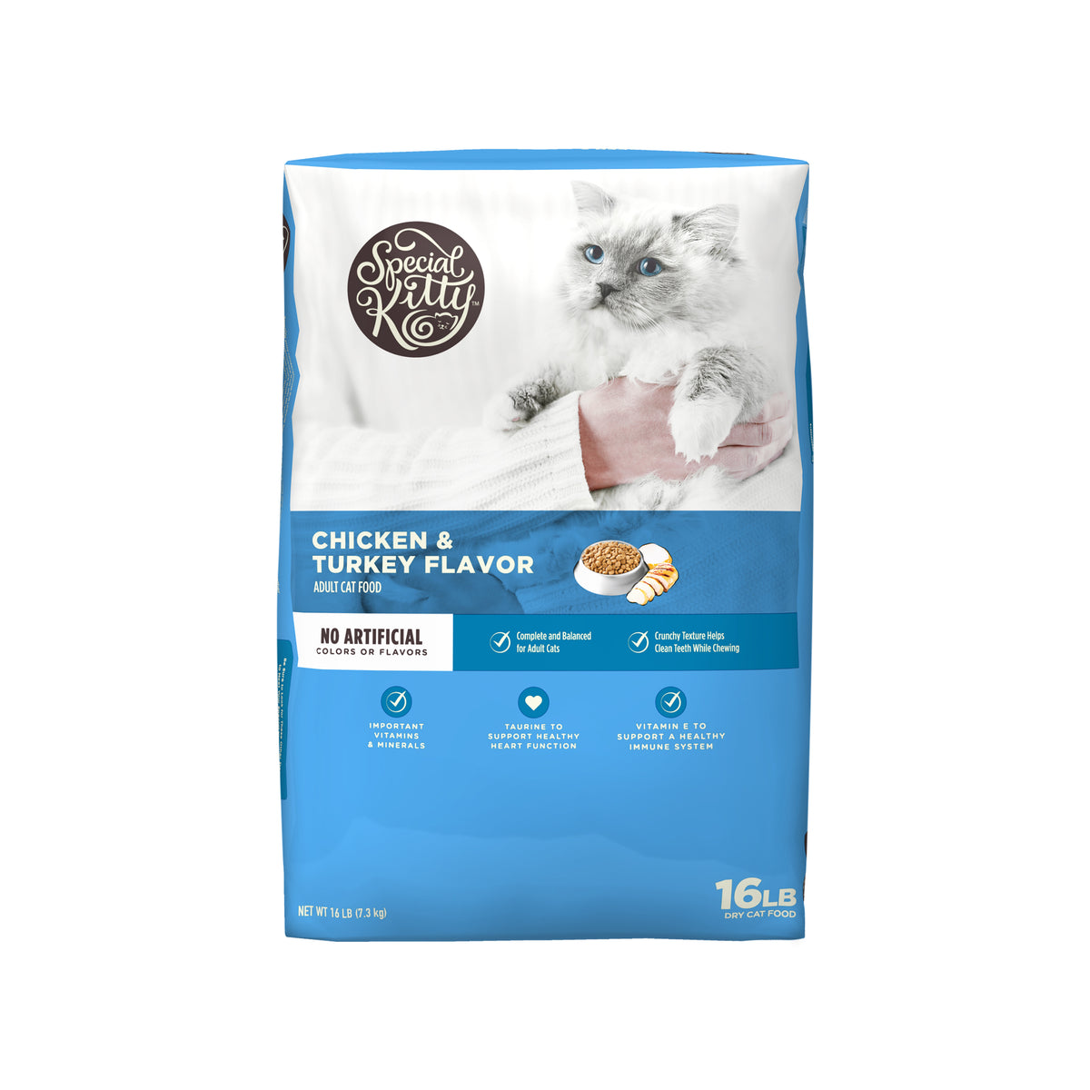 Special Kitty Complete Nutrition Chicken & Turkey Flavor Dry Cat Food, 16 lb Bag — product image 11