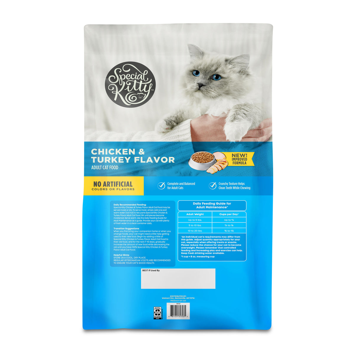 Special Kitty Complete Nutrition Chicken & Turkey Flavor Dry Cat Food, 16 lb Bag — product image 8