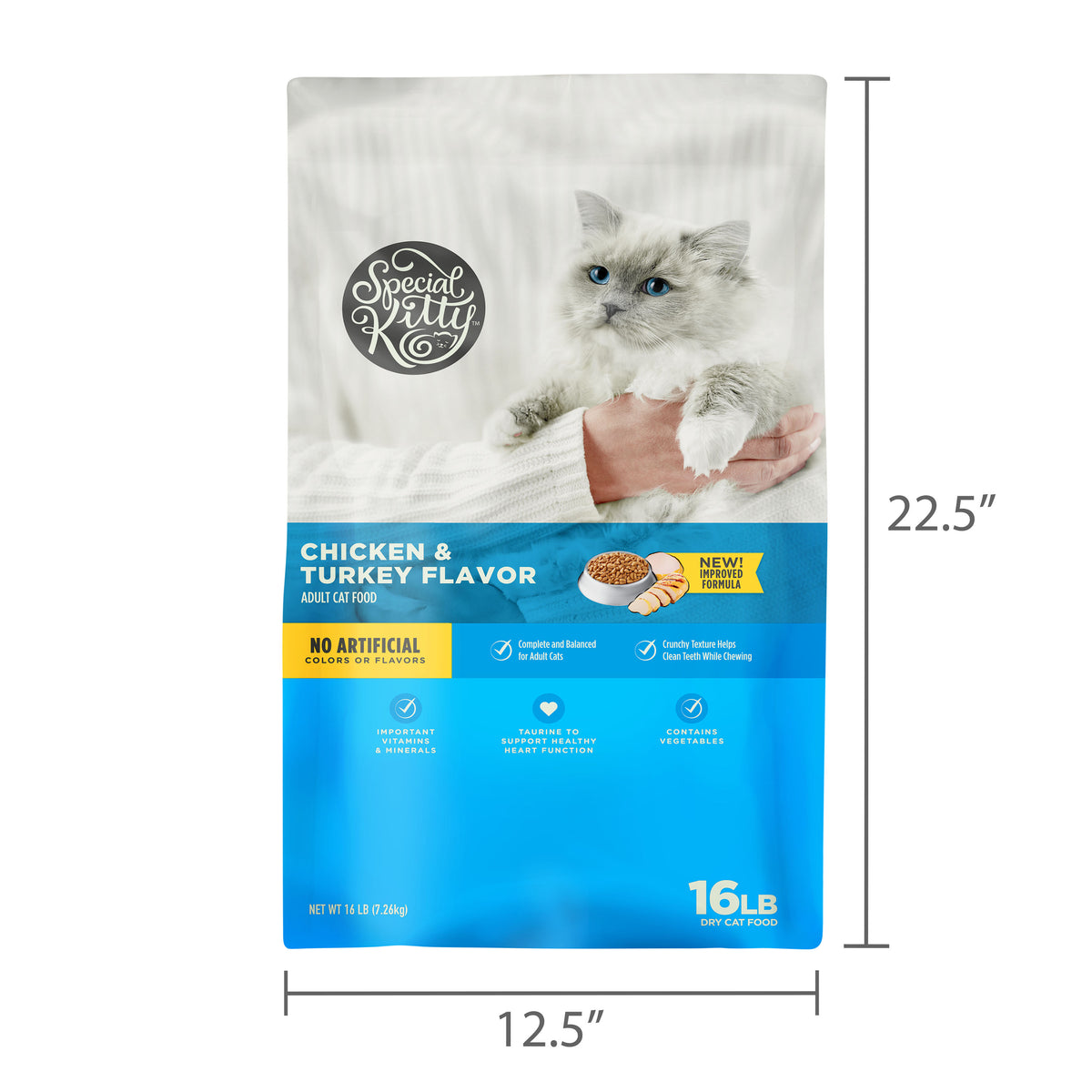 Special Kitty Complete Nutrition Chicken & Turkey Flavor Dry Cat Food, 16 lb Bag — product image 9