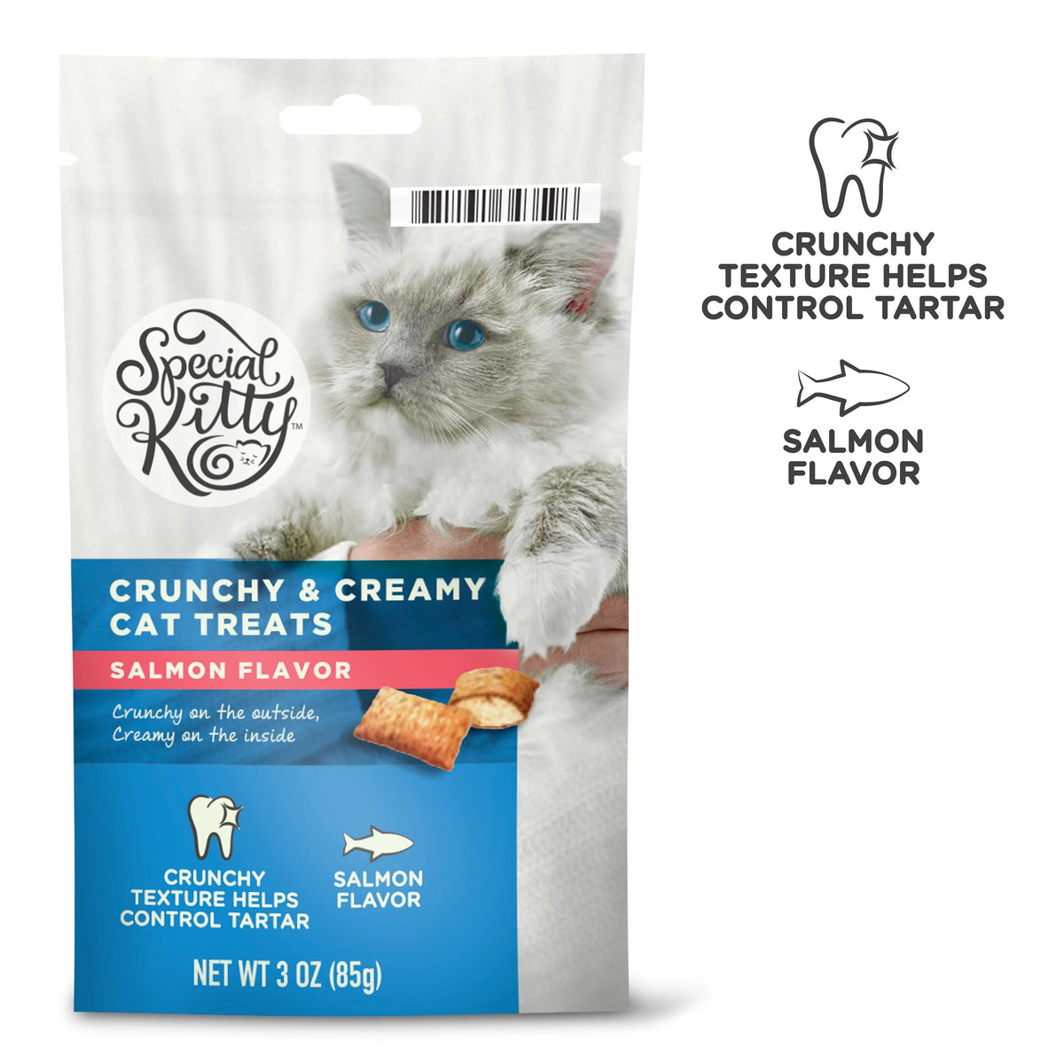 Special Kitty Crunchy and Creamy Cat Treats Salmon Flavor, 3 oz — product image 2