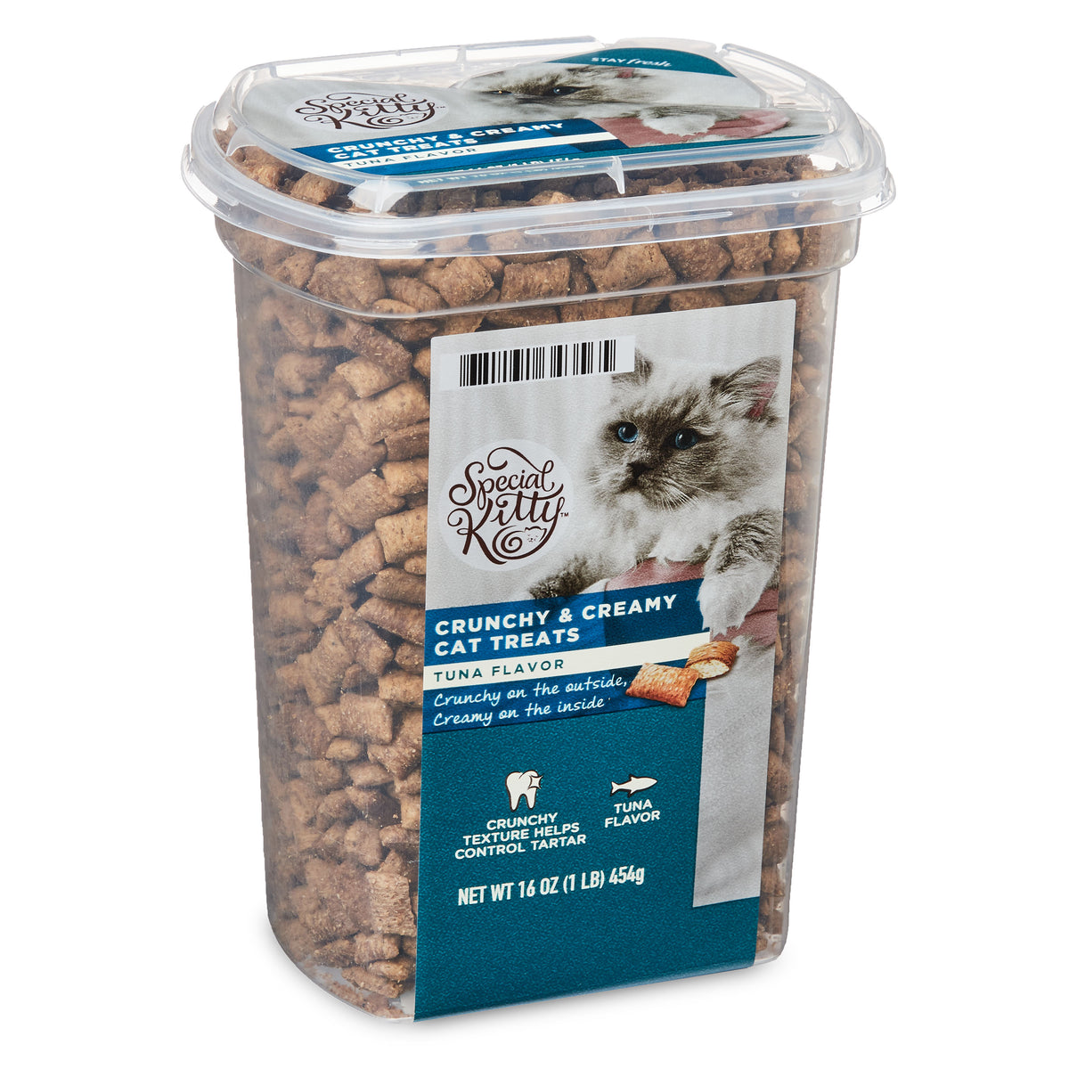 Special Kitty Crunchy & Creamy Tuna Flavor Cat Treats, 16 oz