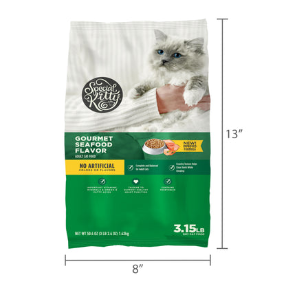 Special Kitty Gourmet Formula Seafood Blend Flavor Dry Cat Food, 3.15 lb Bag — product image 10