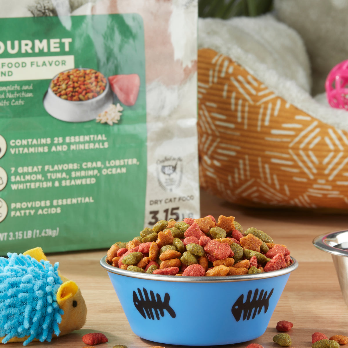 Special Kitty Gourmet Formula Seafood Blend Flavor Dry Cat Food, 3.15 lb Bag — product image 2
