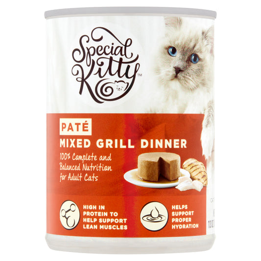 Special Kitty Mixed Grill Dinner Pate Wet Cat Food, 13 oz Can