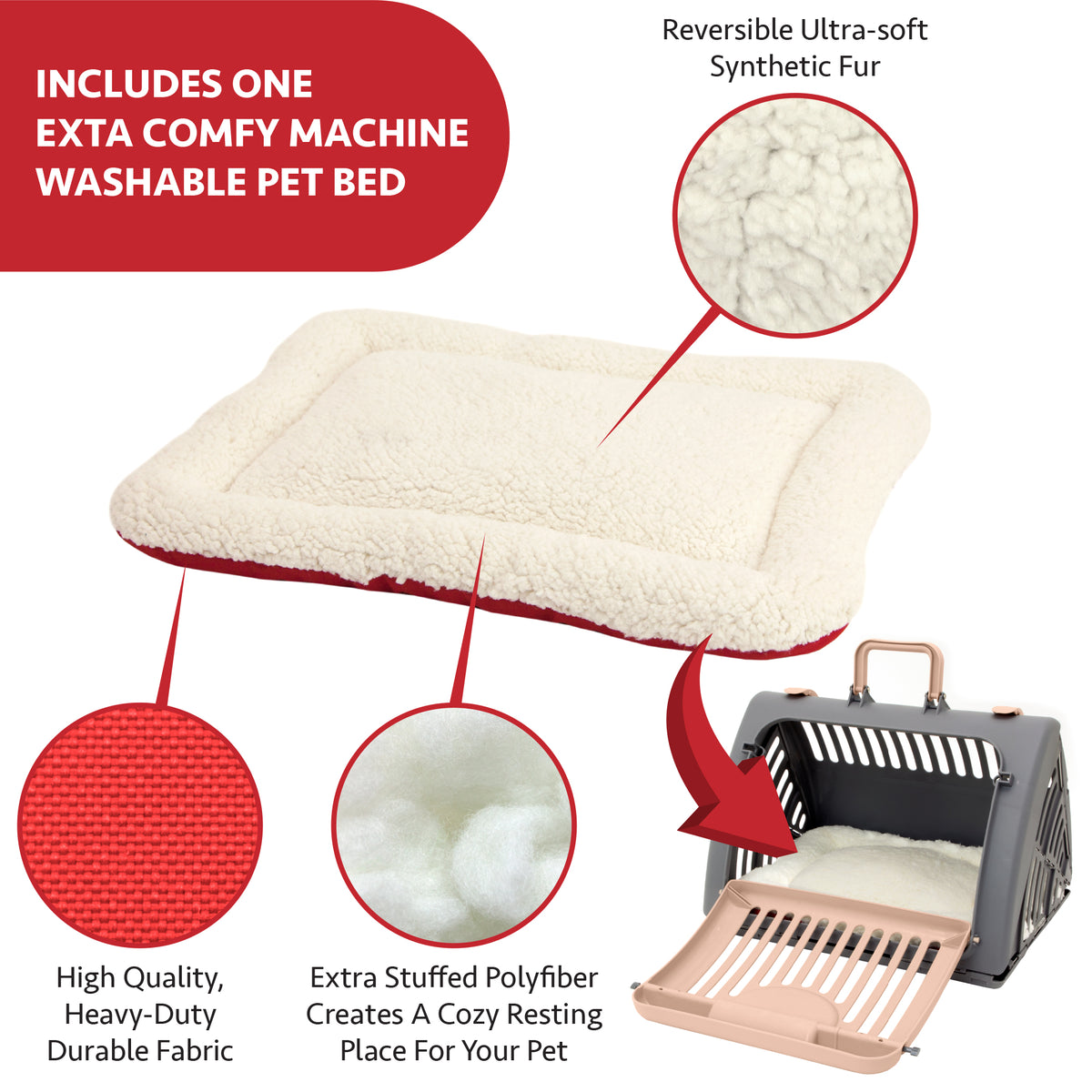 Sport Pet Cat Carrier & Bed — product image 4