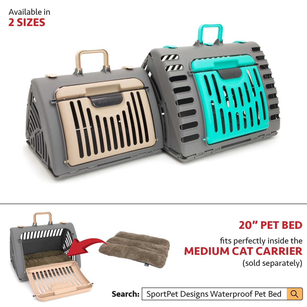 Sport Pet Cat Carrier & Bed — product image 8