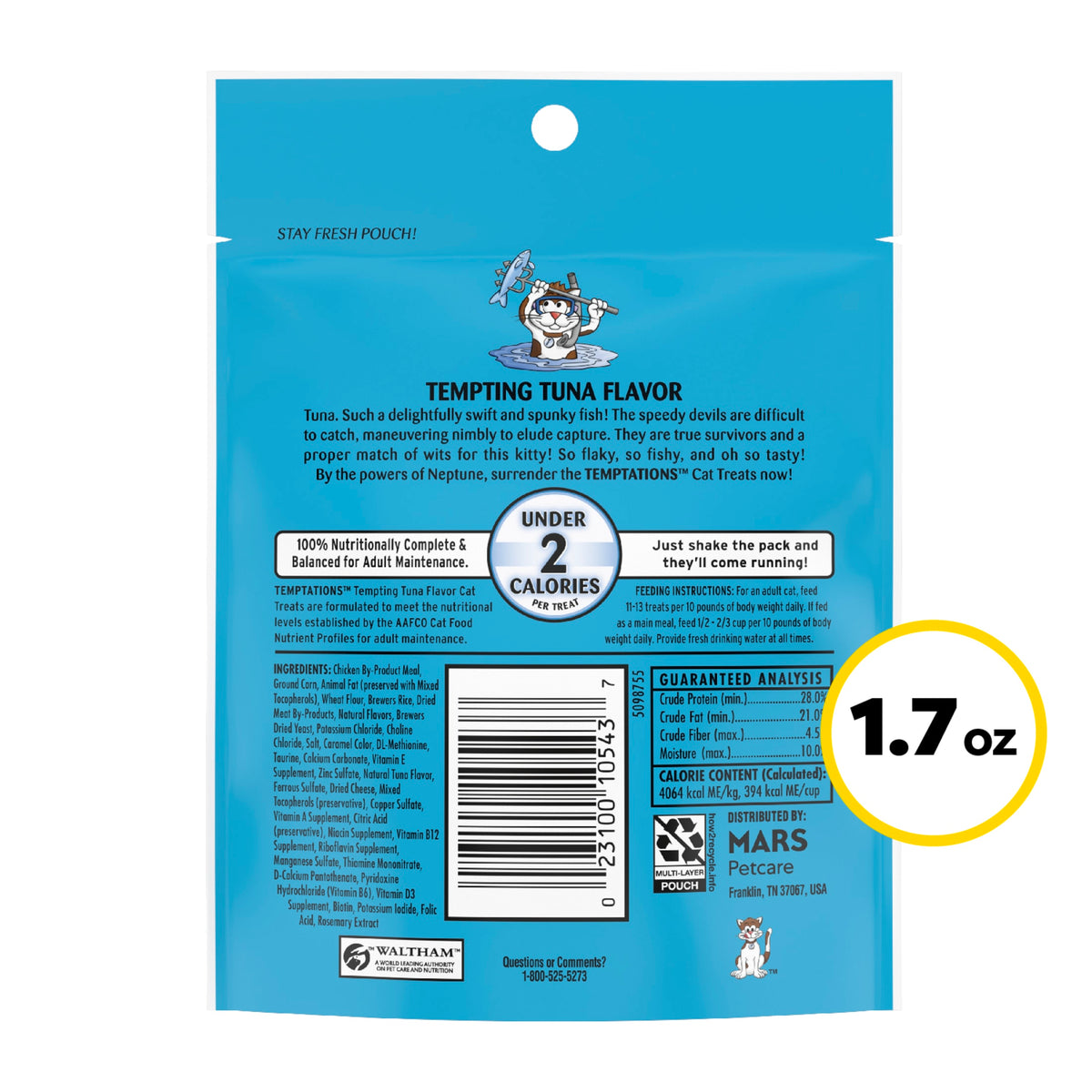 Temptations Classic Tempting Tuna Flavor Crunchy And Soft Treats For Cats, 1.7 Oz Pouch — product image 10