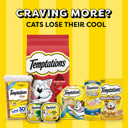 Temptations Indoor Care Chicken Flavor Crunchy and Soft Cat Treats, 4.9 oz Pouch — product image 9