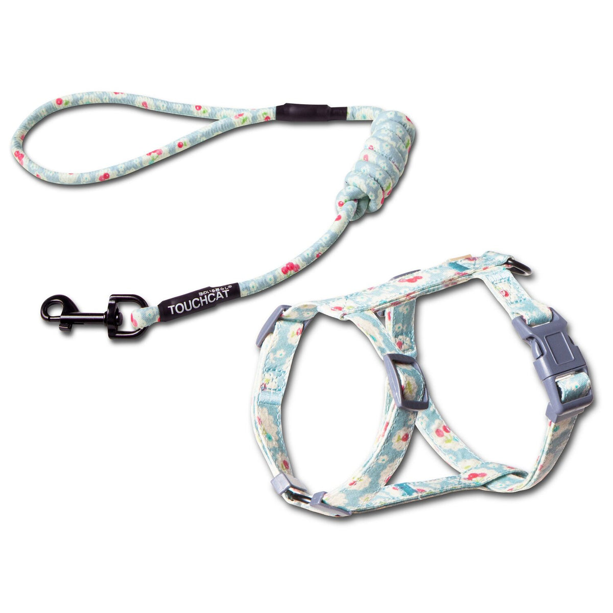 Touchcat 'Radi-Claw' Durable Cable Cat Harness and Leash Combo