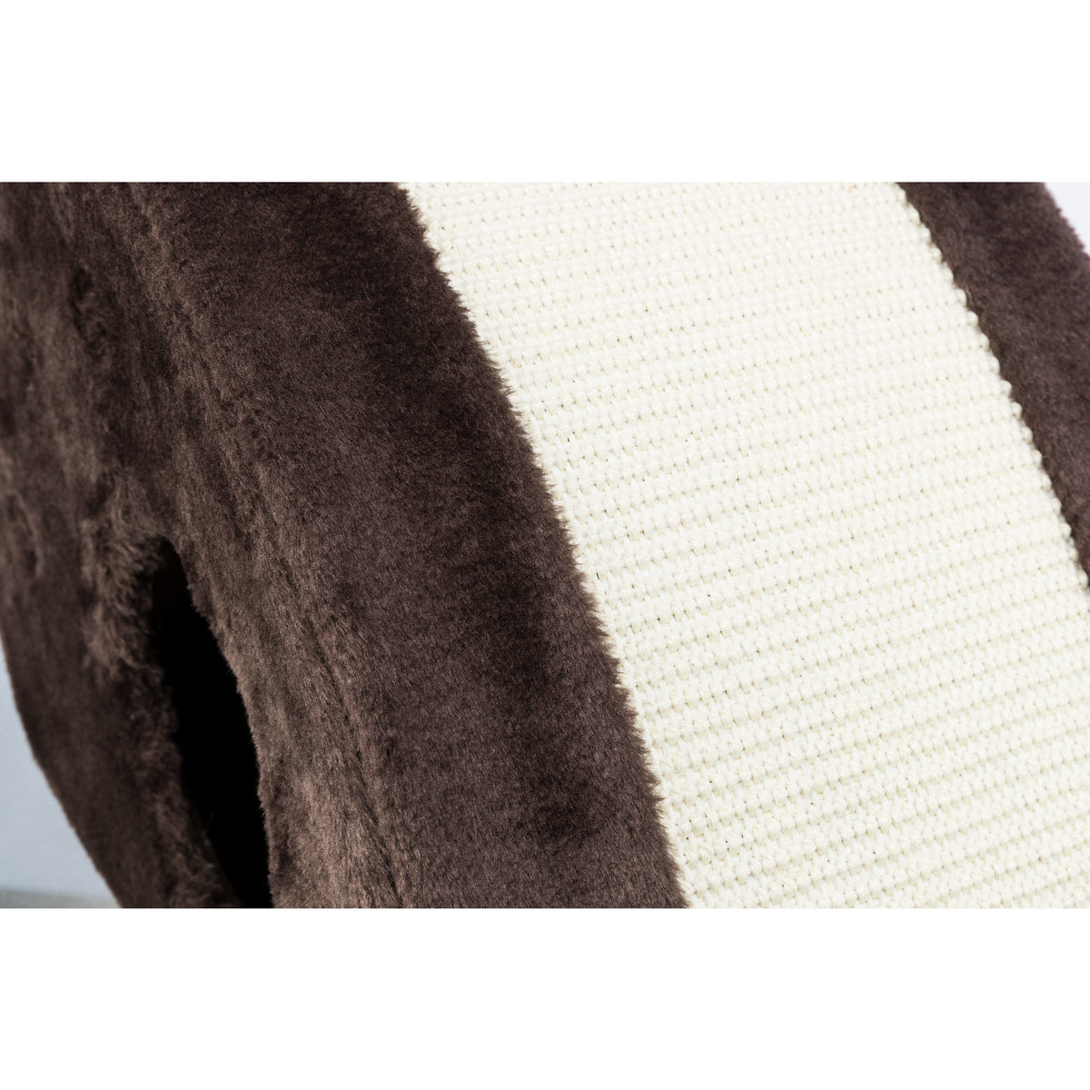 TRIXIE Topi Plush Cover Indoor Cat Condo with Sisal Scratching Surface & Cat Toys, Brown — product image 5
