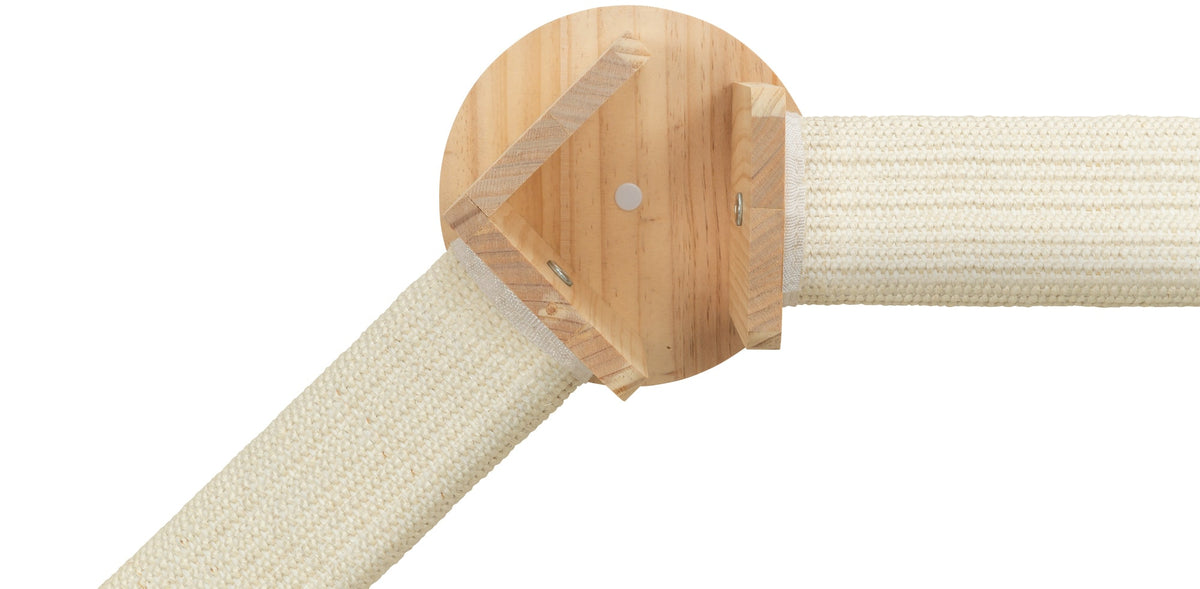 TRIXIE Wall Set 4 Multi-Level Wall Mounted Cat Perch System w-2 Scratching Posts, Natural — product image 3