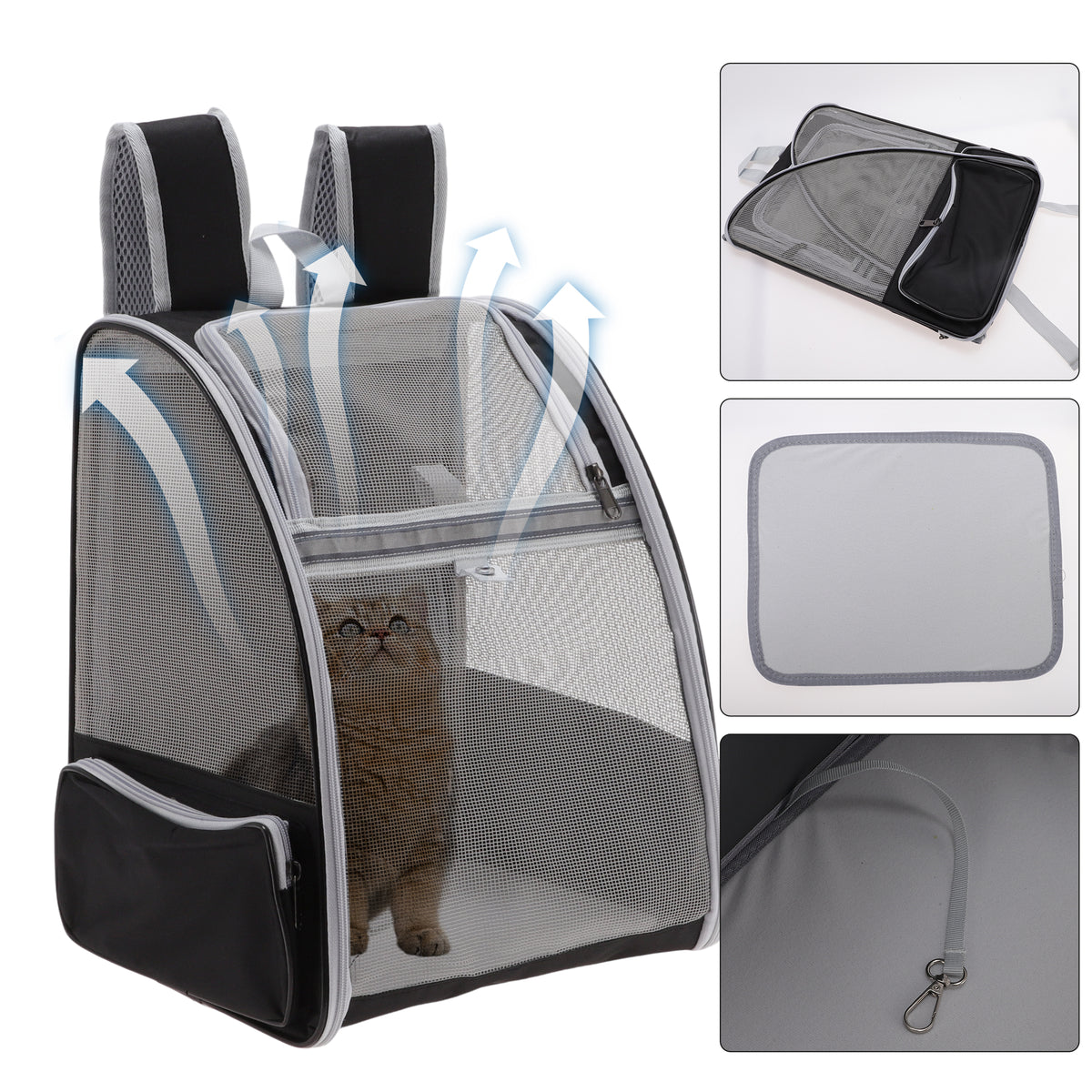 Unique Bargains Foldable Pet Backpack for Cats and Small Dogs — product image 4