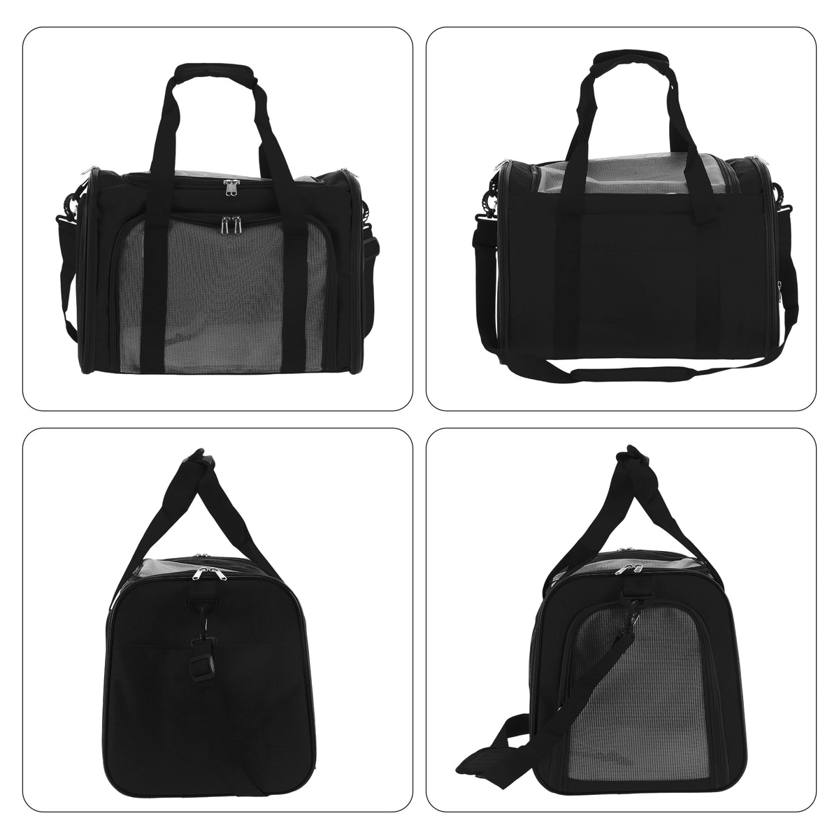 Unique Bargains Foldable Transport Box with Removable Plush Mat Black — product image 5