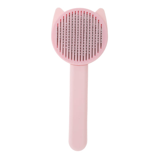Unique Bargains Grooming Pet Brush for Cats and Dogs 1Pc Light Pink