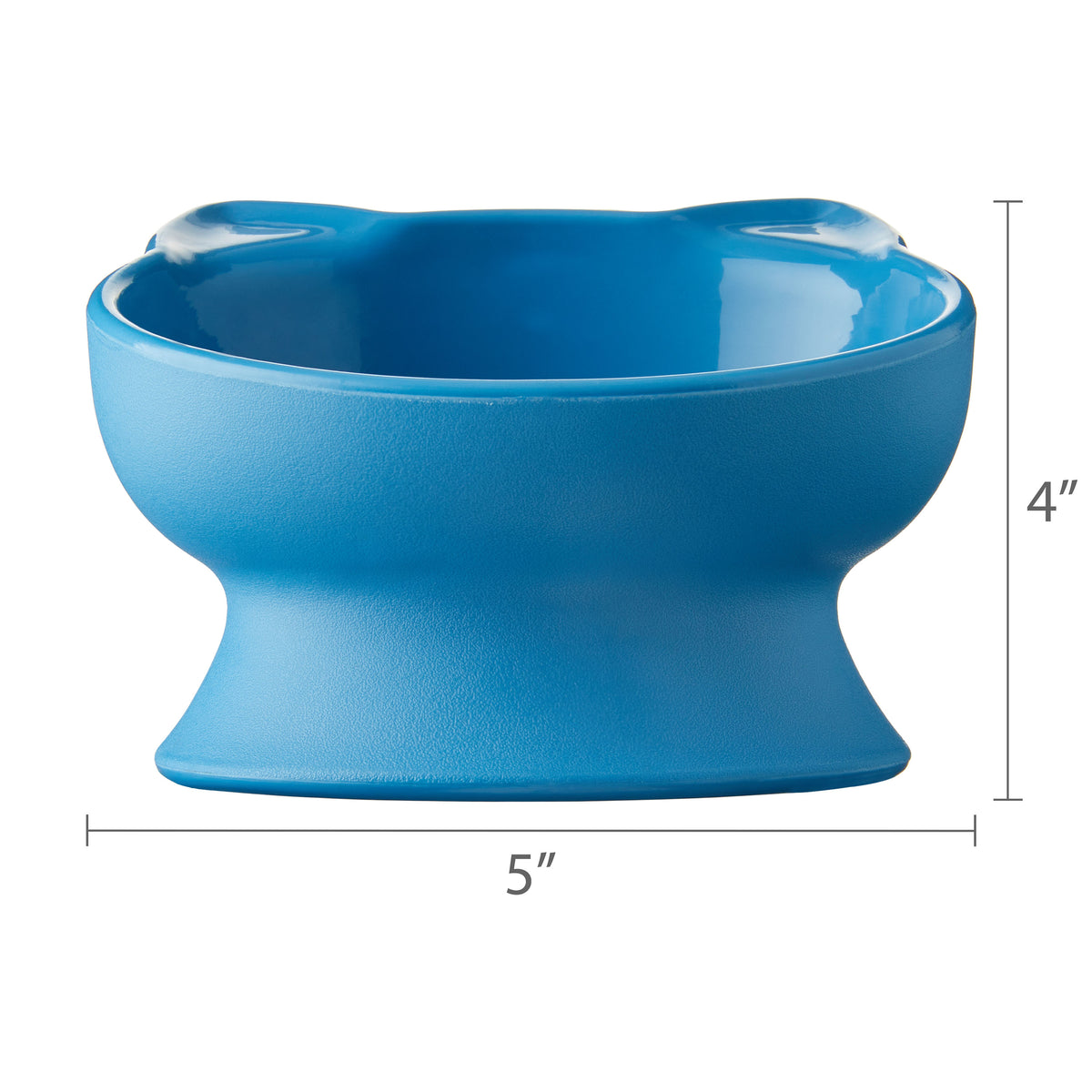 Vibrant Life 0.8-Cup Plastic Elevated Cat Ear Bowl, Blue — product image 6