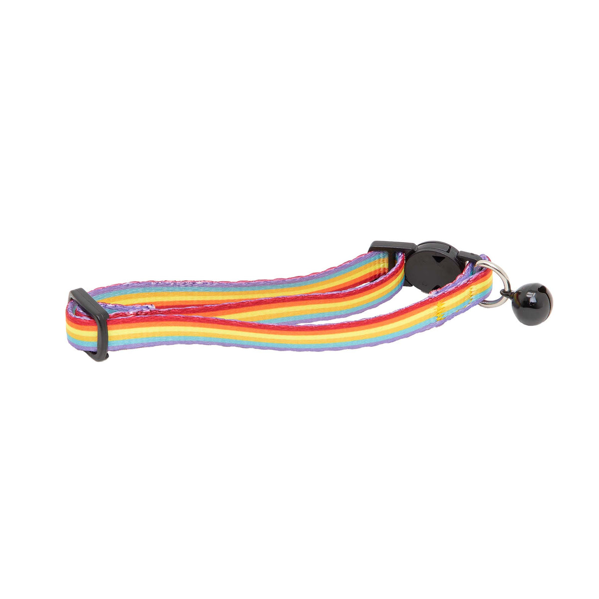 Vibrant Life 2-Pack Cat Collar, Multi Color Rainbow Stripe, and Solid Blue, One Size — product image 4