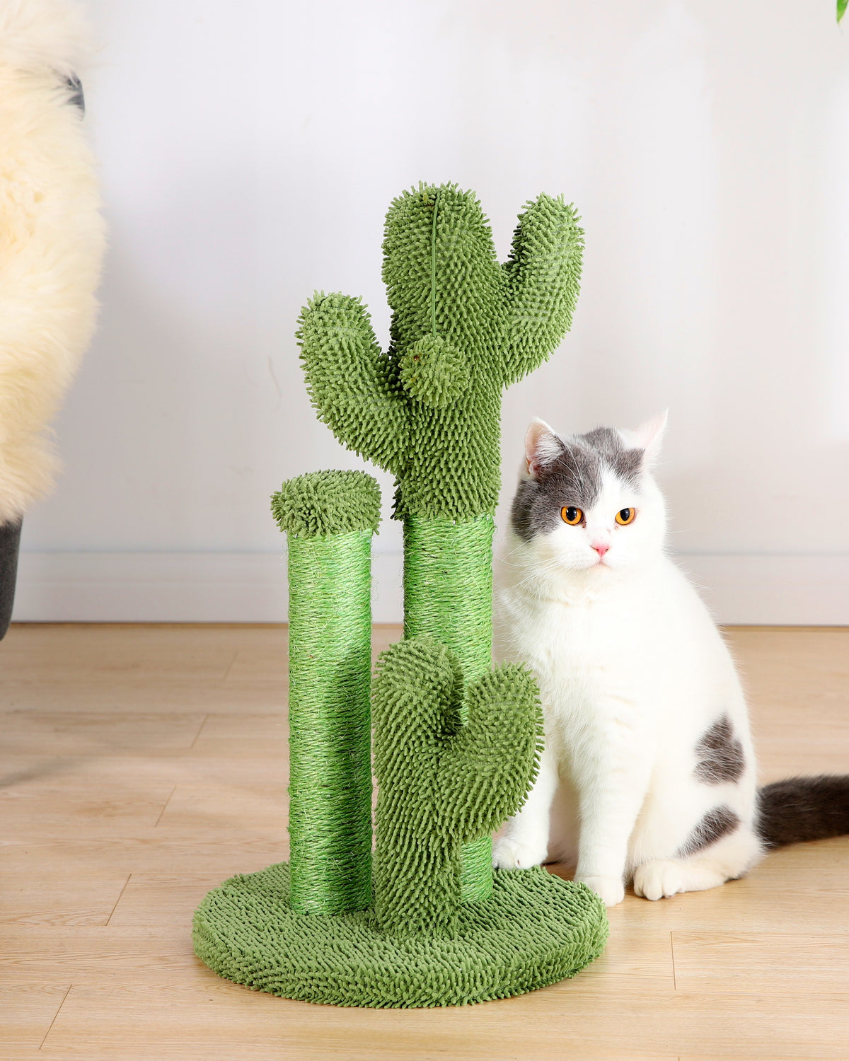 Vibrant Life Cactus Cat Scratching Post with Toy Ball, Green — product image 3