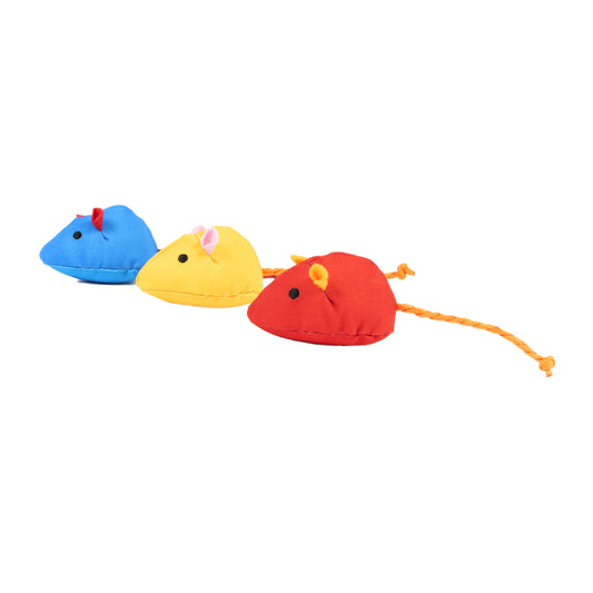 Vibrant Life Catnip Plush Mice Cat Toys, 3 Count
