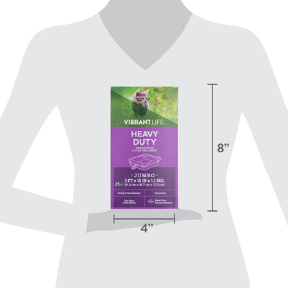 Vibrant Life Heavy Duty Jumbo Drawstring Litter Pan Liners, Unscented, 25 Count — product image 5