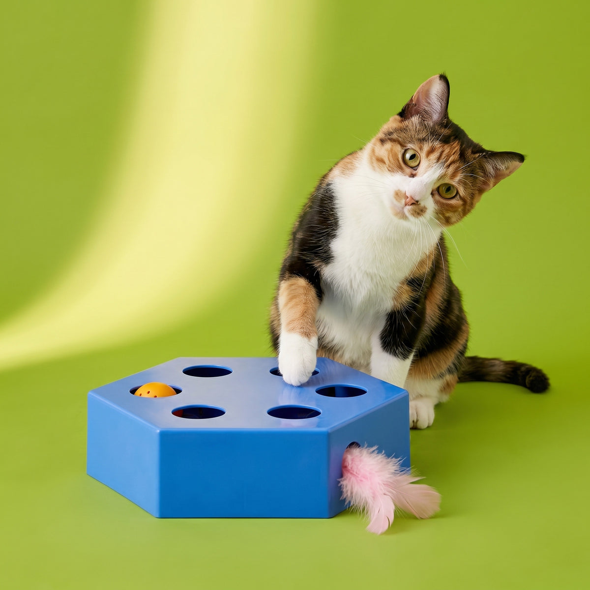 Vibrant Life Hex Maze Electronic Cat Toy, Blue — product image 2
