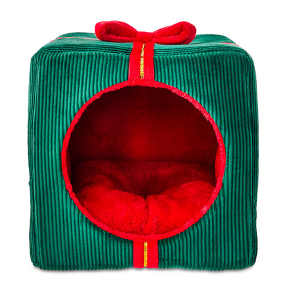 Vibrant Life Holiday Gift Small Pet Bed, Red and Green, 16 in x 15 in x 16 in — product image 2