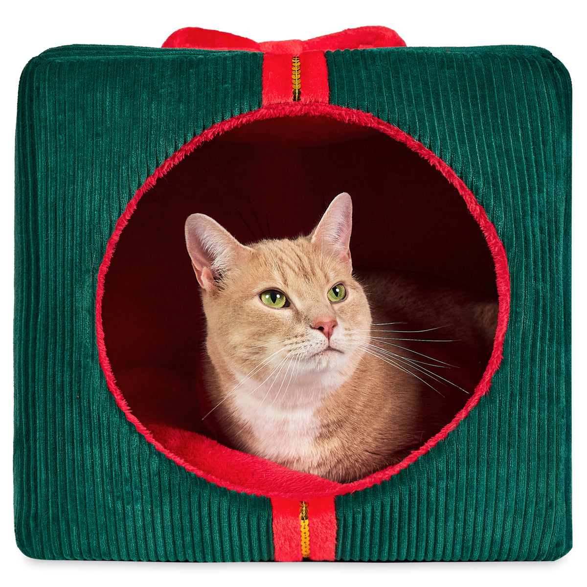 Vibrant Life Holiday Gift Small Pet Bed, Red and Green, 16 in x 15 in x 16 in — product image 8