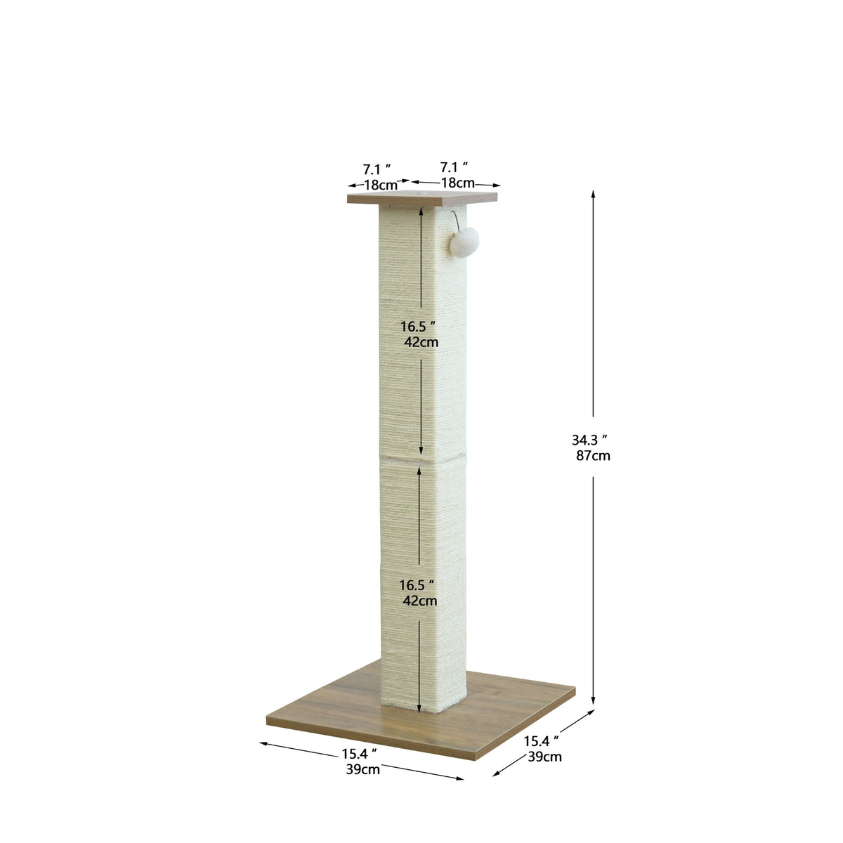 Vibrant Life Large Square Scratching Post, Beige — product image 2