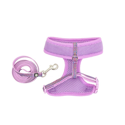 Vibrant Life Purple Sparkle Cat Harness and Leash Set, One Size — product image 2