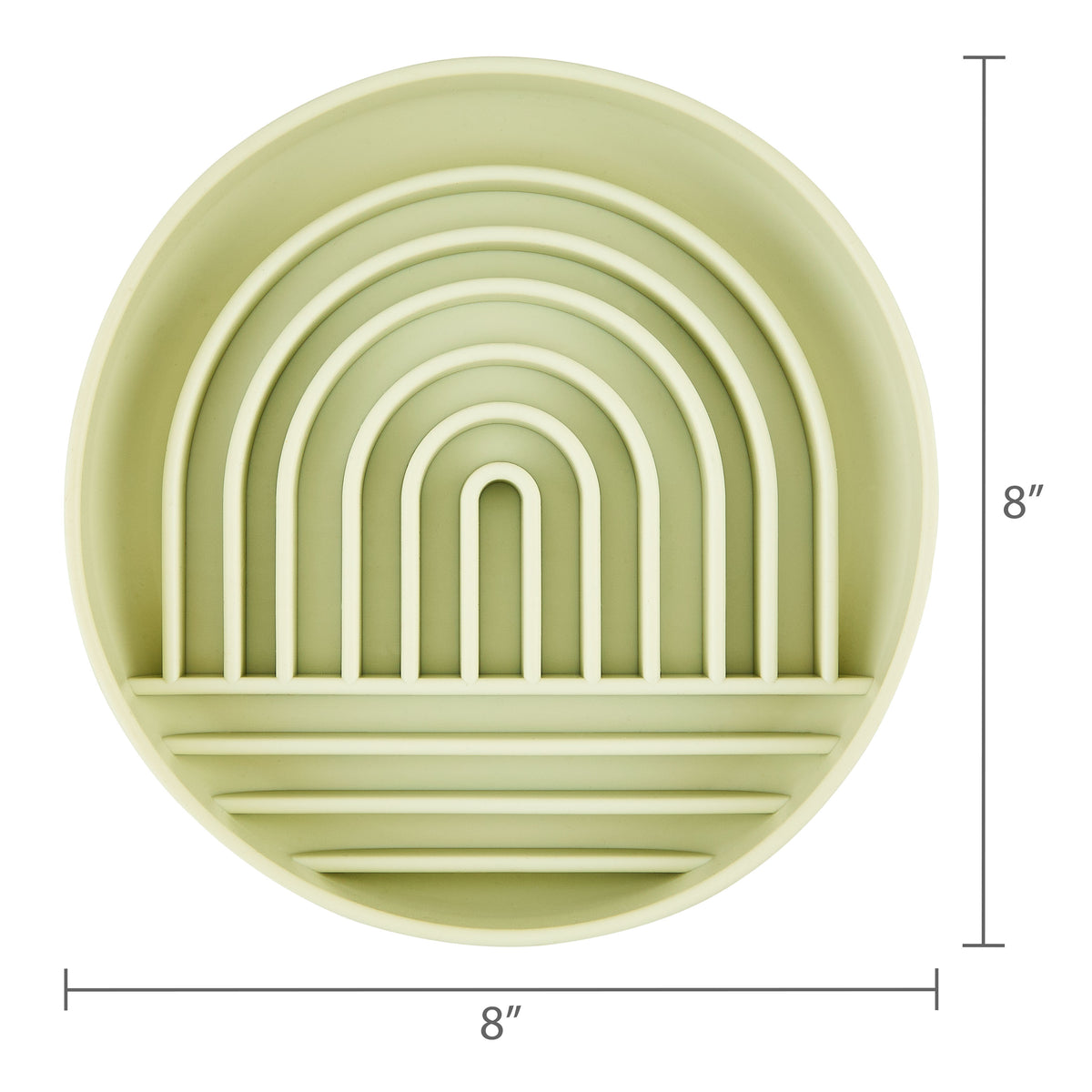 Vibrant Life Silicone Slow Feeder Bowl for Pets, Gray Rainbow — product image 5