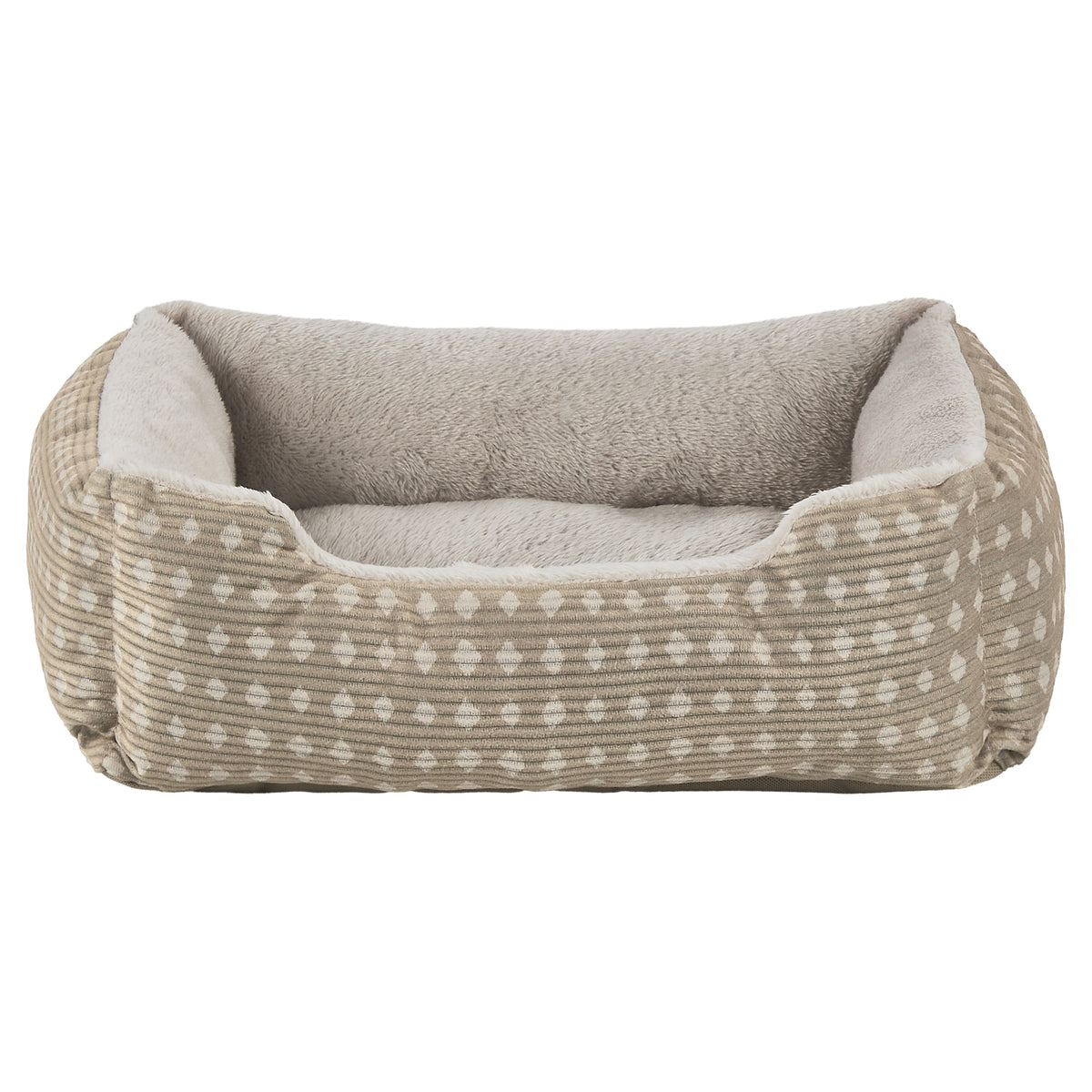 Vibrant Life Small Cuddler Style Pet Bed, Tan, 15" x 19"