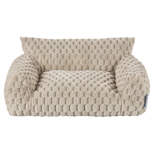 Vibrant Life Small Paw Sofa Pet Bed Vest Edition, Tan, 22" x 18"