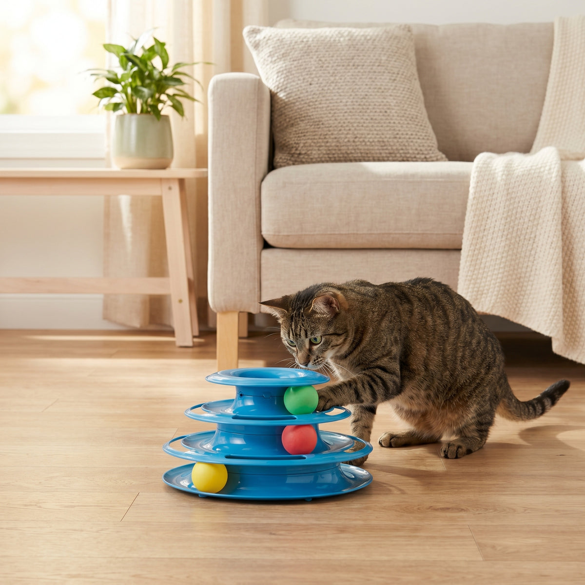 Vibrant Life Triple Chase Tower Cat Toy — product image 3