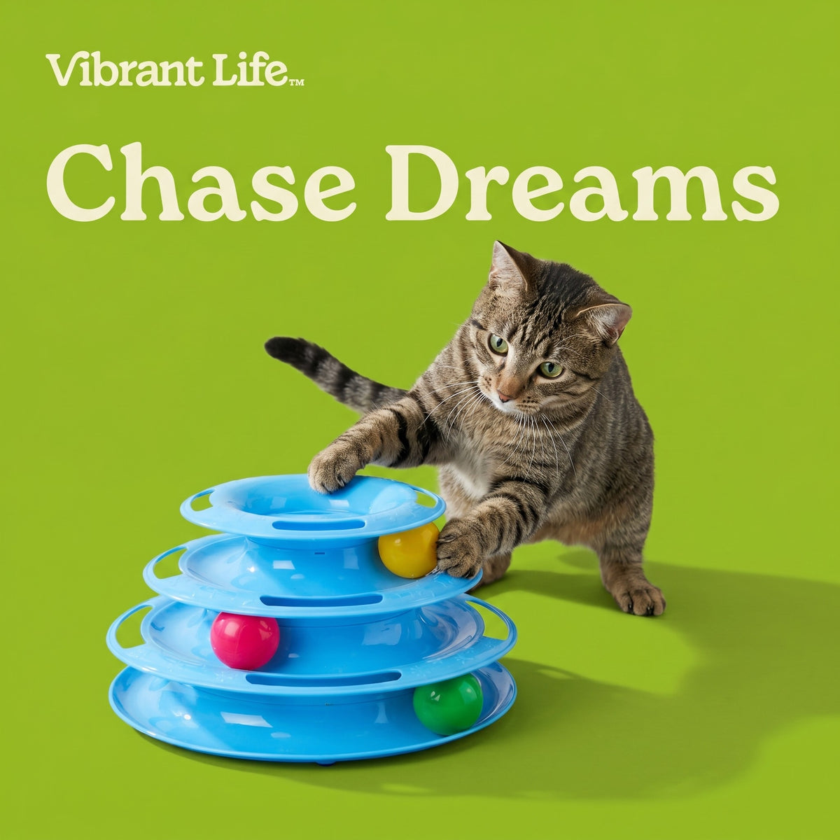 Vibrant Life Triple Chase Tower Cat Toy — product image 4
