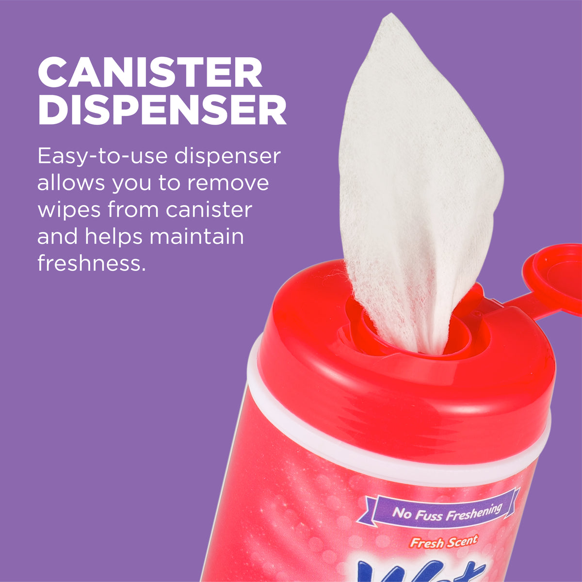 Wet Ones Multipurpose Wipe for Cats - 50 Ct Canister — product image 5