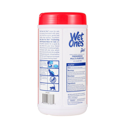 Wet Ones Multipurpose Wipe for Cats - 50 Ct Canister — product image 7