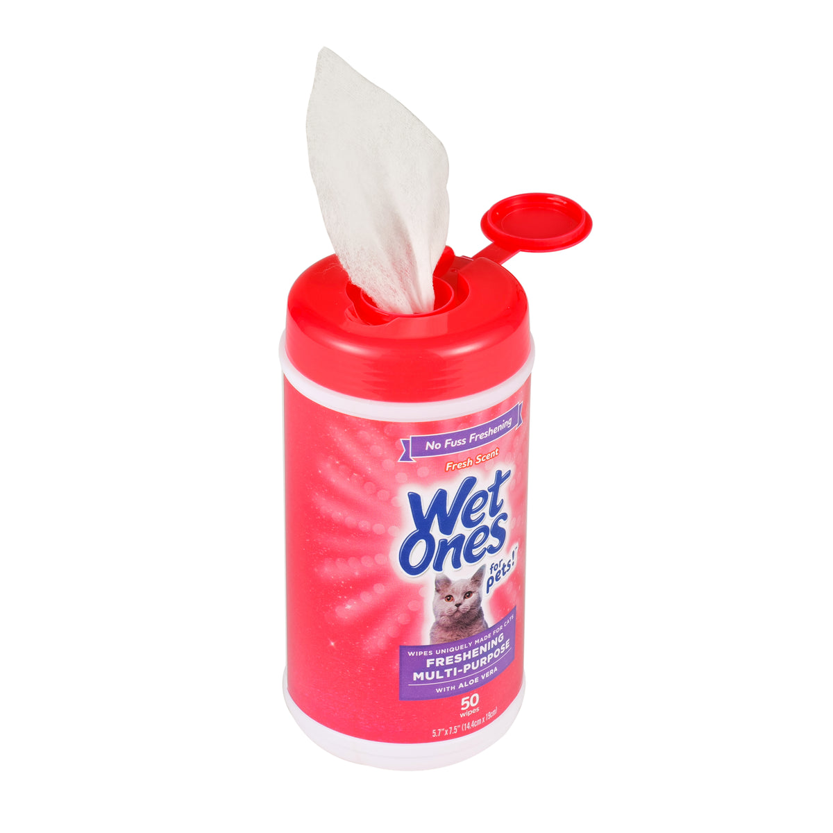 Wet Ones Multipurpose Wipe for Cats - 50 Ct Canister — product image 9