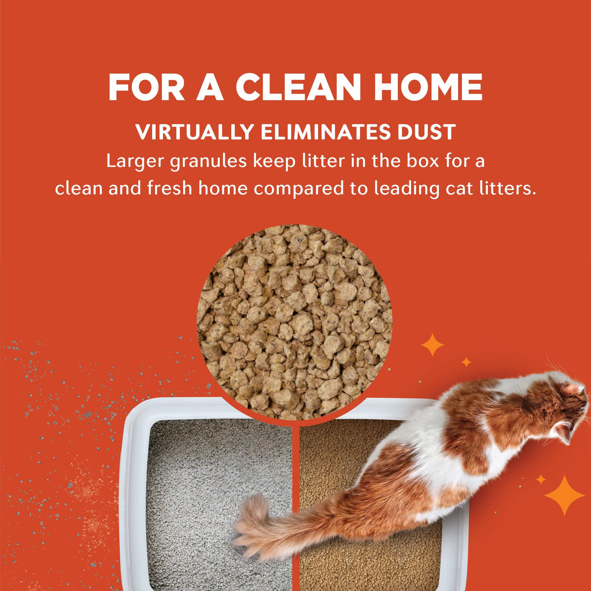 WORLD'S BEST CAT LITTER Low Tracking & Dust Control Multiple Cat Unscented - Natural Ingredients, Quick Clumping, Flushable - Long-Lasting Odor Control & Easy Scooping- 15 lb Bag — product image 4